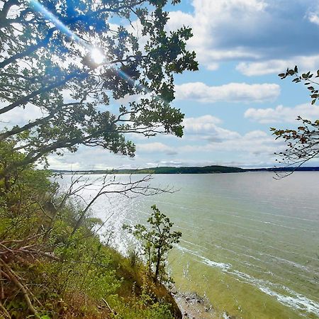Ferienresidenz Zwei Bodden FeWo Hinnak 1 4 Balkon Lietzow Exterior foto